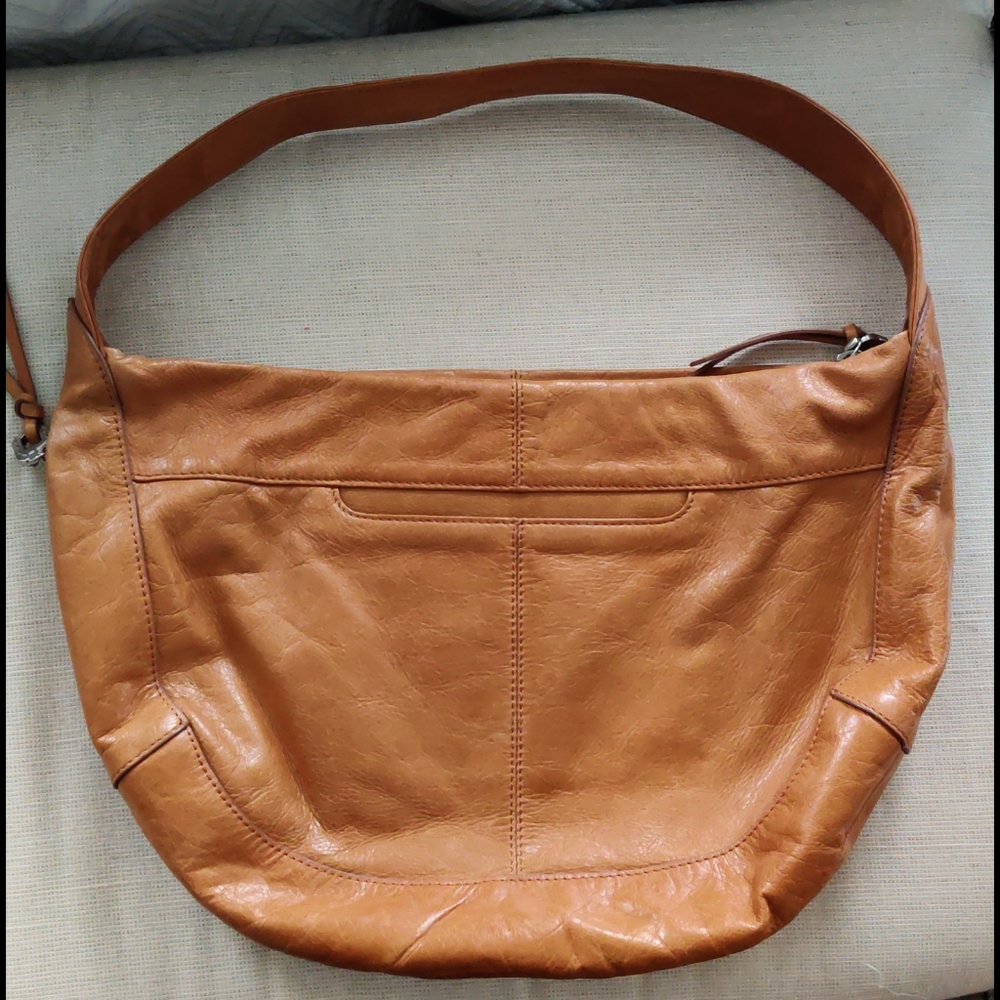 Camel Tan Hobo Shoulder Bag